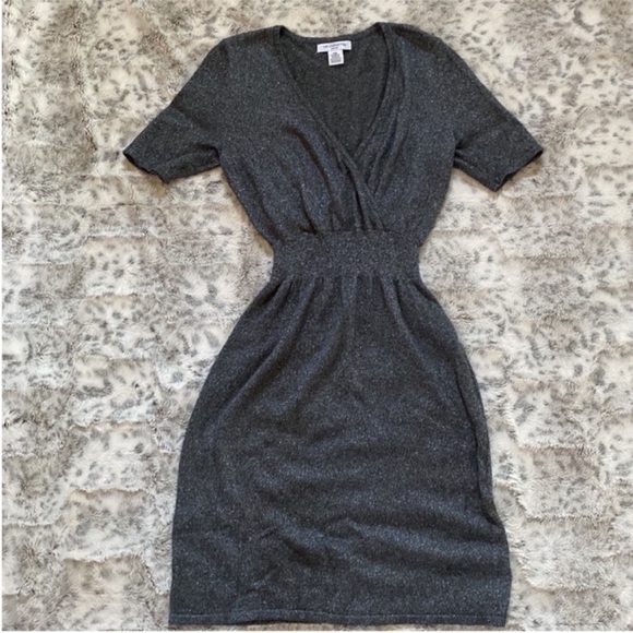 Liz Claiborne petite medium dark gray shimmery dress - Picture 2 of 4